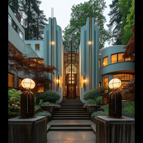 grandiose art deco home