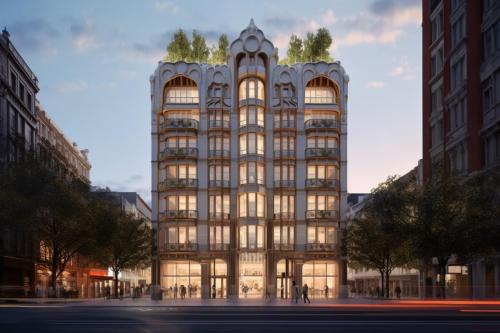 Luxury-art-nouveau-revival-residential-building-2