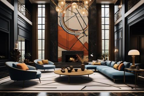 ai art deco interior design