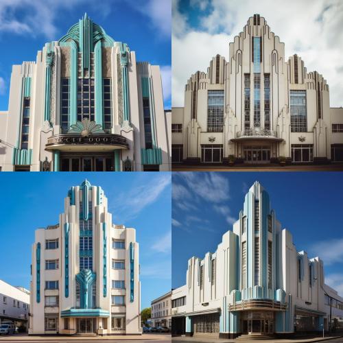 generic art deco building, ai architecture