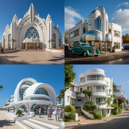 highly stylized art deco and streamline moderne architecture 1