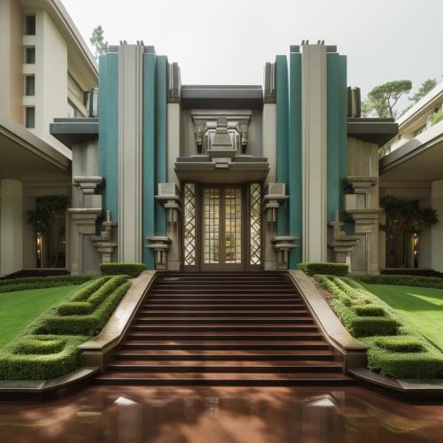 mayan inspired residential entry, part of a series on AI workflows for architecture