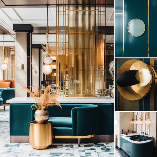 art deco interior design mood board 1