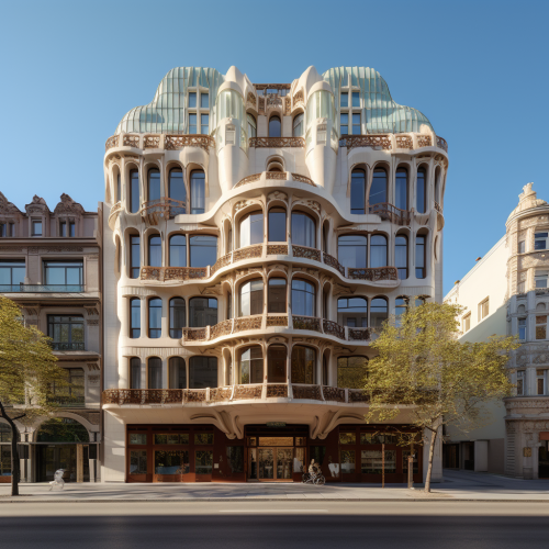 art nouveau revival medium sized building