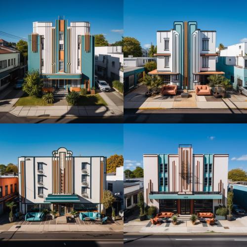 affordable apartment concept, miami beach style, part of a series on ai workflows